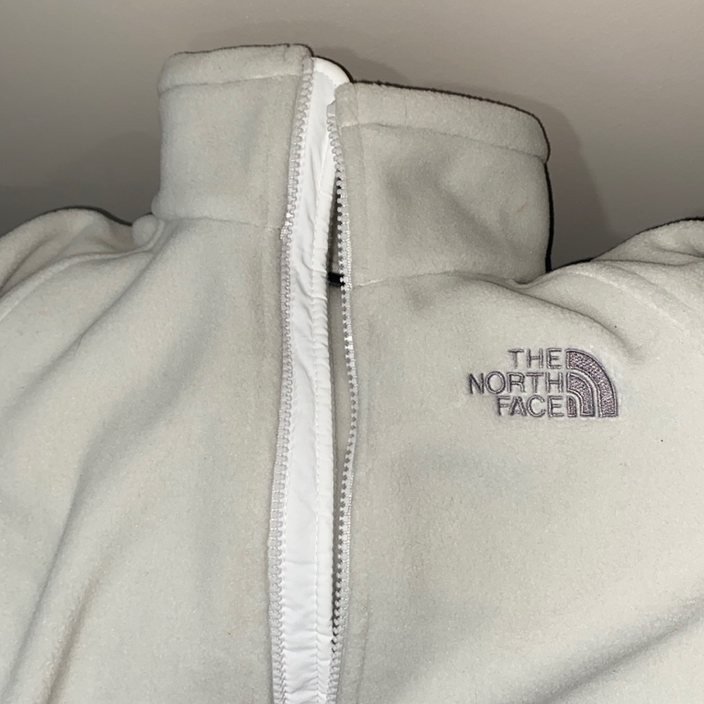 White north face jacket
